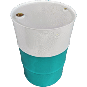 TALL CLOSED-TOP STEEL DRUM WITH INTERNAL COATING