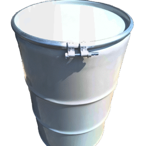 OPEN-TOP STEEL DRUM WITH NECK IN